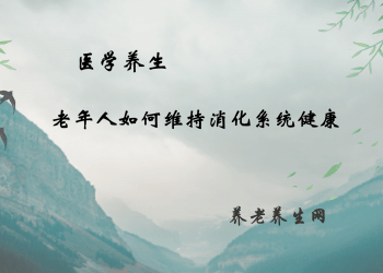 老年人如何维持消化系统健康