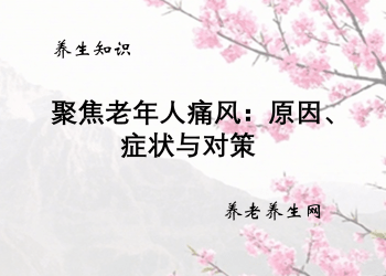 聚焦老年人痛风：原因、症状与对策
