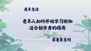 老年人如何开始学习瑜伽 适合初学者的指南