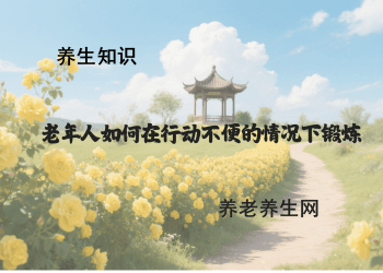 老年人如何在行动不便的情况下锻炼