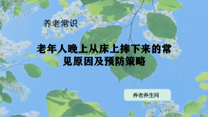 老年人晚上从床上摔下来的常见原因及预防策略