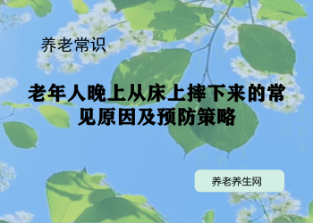 老年人晚上从床上摔下来的常见原因及预防策略