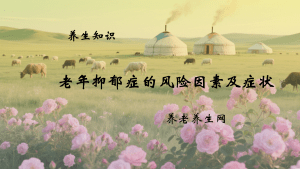 老年抑郁症的风险因素及症状