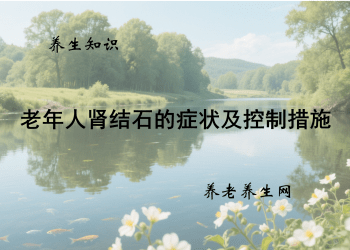 老年人肾结石的症状及控制措施