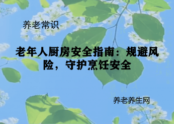 老年人厨房安全指南：规避风险，守护烹饪安全