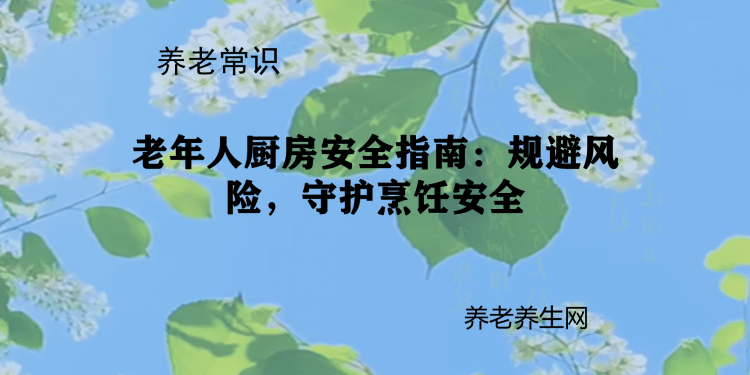 老年人厨房安全指南：规避风险，守护烹饪安全