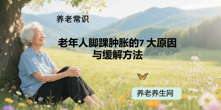 老年人脚踝肿胀的7 大原因与缓解方法