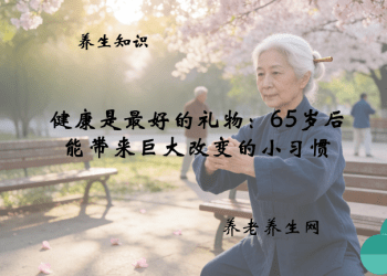健康是最好的礼物：65岁后能带来巨大改变的小习惯