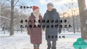 老年人冬季健康守护清单：九大维度助力安全舒适过冬